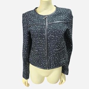 Chaus‎ black and white blazer size 6
